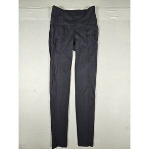 Athleta High Waisted Pocket Leggings Black Gray XS Yoga Tights 138443